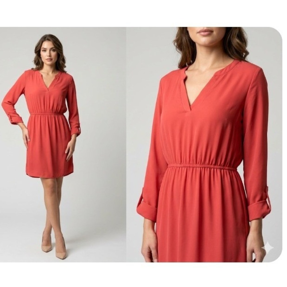 Necked Zebra Red Dress Small